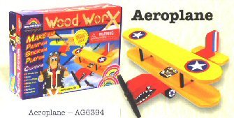 Childrens Toyshop  Toys : Wood Worx Aeroplane