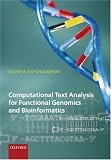 Computational Text Analysis For Functional Genomics And Bioinformatics