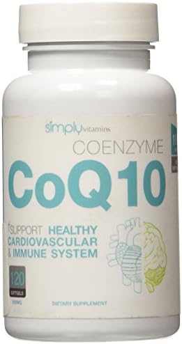 Simply Vitamins CoQ10 100mg 120 Softgels - Coenzyme Q10 Provides a Natural Energy Boost, Promotes Heart Health, and Improves Your Immune System - Potent Anti-Oxidant