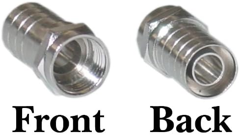 Kuhl Cable RG6 F-pin Coaxial Crimp On Connector with Long Barrel