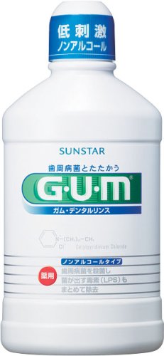 GUMデンタルリンス500ML ノンアルコール