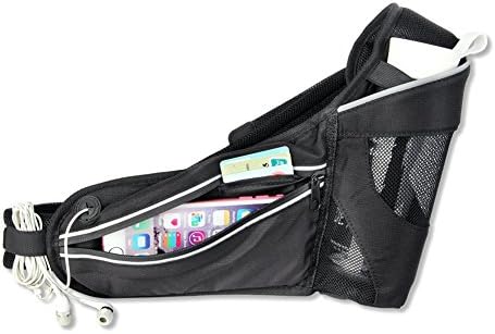 JFT Waist Pack belt with zipper for phone money key credit card MP3 earphone outport hole for running walking hiking traveling walk-dog (Waist size: S (34inch,86cm to 25inch,63.5cm)