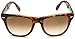 Ray-Ban RB4105 Folding Wayfarer Polarized Sunglasses, Light Havana/Brown Gradient I, 54 mm