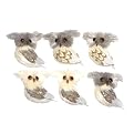 Small Owl Ornament Set (6 ct)