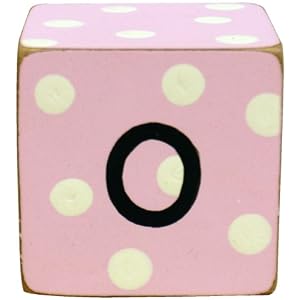 Click here to buy New Arrivals Letter Block O, Pink White by New Arrivals.
