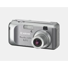 Canon PowerShot A410 Silver Digital Camera [3MP, 3 x Optical Zoom]