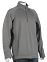 Reebok Men's Play Dry Textured 1/4 Zip Fleece, Jetty/Black, XX-Large