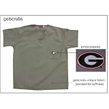 Georgia Bulldogs Grey Scrub Top