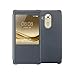 Huawei Ascend Mate 8 Case, Premium Leather Cover with View Window (S View) Protective Smartphone Flip Cover Folio Case (Ultra Thin Slim) (Gray)