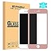 [2 Pack] iPhone 7 Plus / 8 Plus Screen Protector, SIPAOU 3D Full Coverage Tempered Glass Screen Protector Film [Edge to Edge Protection] with Soft Frame for iPhone 7 Plus / 8 Plus (5.5" Rose Gold)