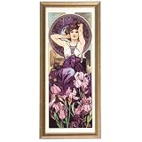 1-Amethyst,Gemstone Porcelain Print w. Swarovski Crystal