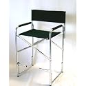 OASIS "Big Daddy" TALL HEAVY-DUTY DIRECTOR CHAIR w Storage Side Bag-5 Years Warranty-Made in USA-1" Aluminum Pipe