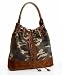 Lucky Brand Jeans Canvas Camouflage Drawstring Tote