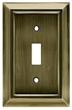 Wall Plates: Brainerd #64164 Single ANTBRZ Switch Plate