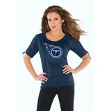 Touch by Alyssa Milano Tennessee Titans Women's Split Sleeve Top Large
