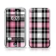 Pink Plaid Design Protective Skin Decal Sticker for Apple iPhone (2G)1st Generation