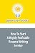 How To Start A Highly Profitable Resume Writing Service