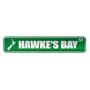 " HAWKE'S BAY ST " STREET SIGN CITY NEW ZEALAND