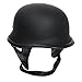 TCMT Dot Adult German Style Matte Black Half Helmet Motorcycle Chopper Cruiser Biker Helmet M