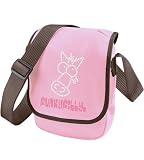 FunkyFilly® Girls Pony 'Sparkly Horse Head' Diamante Small Shoulder Bag Pink with long adjustable strap, zipped pocket, size 23 x 17 x 7cms
