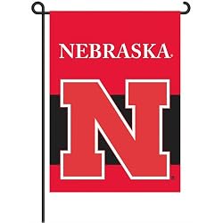 BSI Nebraska Cornhuskers Garden Flag w/Pole