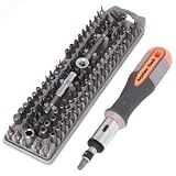 read full review 101 pc SCREWDRIVER BIT SECURITY TAMPER PROOF SPECIALTY SET w/Ratchet Handle TORX, HEX, TRI-WING
