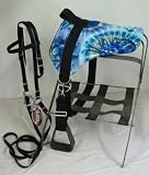 Minaiture Horse / Small Pony Bareback Saddle Set - Crossbone Skulls