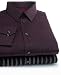 Alfani RED Fitted Burgundy Stripe Fashion Dress Shirts