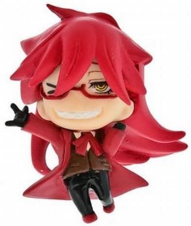 Black Butler Kuroshitsuji Deformation Figure Mascot Doll Grell Sutcliff