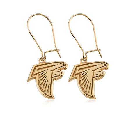 Atlanta Falcons Earrings - 14 Karat Yellow Gold