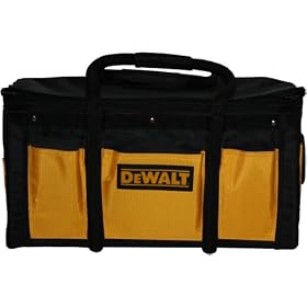 Click here to buy DEWALT D6100 Heavy Duty Ballistic Nylon Tool Bag by DeWalt.