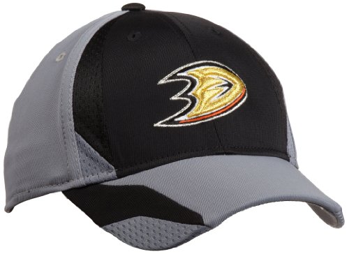 NHL Men's Anaheim Ducks Center Ice Practice Cap (Black, Small/Medium)