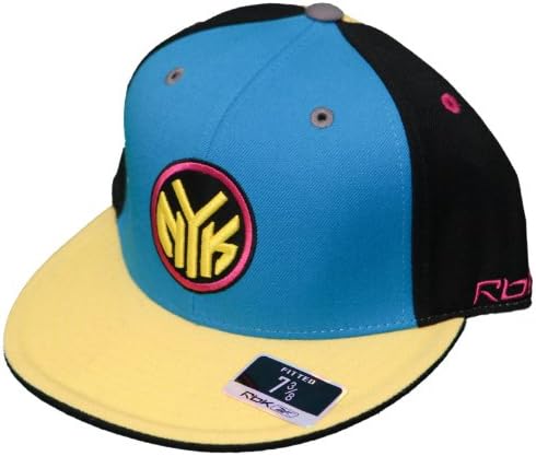 New! New York Knicks - Fitted 3D Embroidered Cap - Reebok - Blue/Black/Yellow - Size 7 3/8