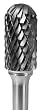 CARBIDE BUR GROBET CYLINDER RADIUS END 1/2X1X1/4 BEAR CUT