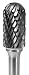 CARBIDE BUR GROBET CYLINDER RADIUS END 1/2X1X1/4 BEAR CUT