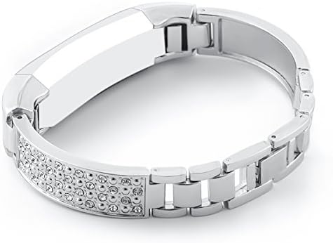 Megkhla Replacement Accessory Metal Watch Bands for Fitbit Alta Fitness Smart Watch Wrist Strap