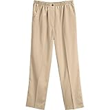 Microfiber Twill Mock Fly Pull-On Pant