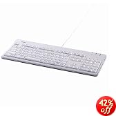 �o�b�t�@���[�R�N���T�v���C BUFFALO �t���L�[�{�[�h USB&PS/2�ڑ� 109�L�[ �p���^�O���t �z���C�g BSKBC01WH