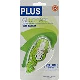 Plus Permanent Vellum Glue Tape Dispenser-.33"X52.5'