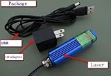 100mw 草グリーン レーザー 515nm 520nm 12v ドット レーザー モジュール w/USB アダプターの長い作業
