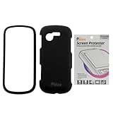 GTMax Black Rubberized Hard Cover Case + LCD Screen Protector for AT&T Sams ....