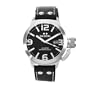 TW Steel Men's TW2 Canteen Black Leather Black Dial Watch