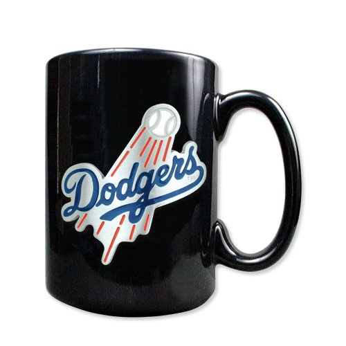 Los Angeles Dodgers 15oz Black Ceramic Mug