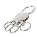 COSMOS ® Patent Metallic Keychain Keyholder with 4 Detachable Removable Rings