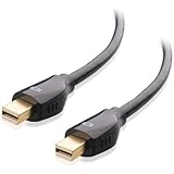 Cable Matters Gold-Plated Mini DisplayPort Cable in Black 6 Feet - 4K Resolution Ready