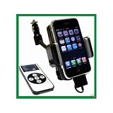 ALL KIT FM TRANSMITTER, CAR CHARGER & FULL HANDS-FREE CAR KIT FOR APPLE IPHONE, IPHONE 3G, IPHONE 3GS, IPOD TOUCH, TOUCH 2 AND IPOD PLAYER WITH DOCK CONNECTOR, INCLUDE  REMOTE