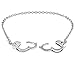 Silvertone Handcuffs Anklet Ankle Bracelet Chain