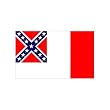 Confederate 3rd National 3ft x 5ft Polyester flag