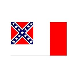 Confederate 3rd National 3ft x 5ft Polyester flag