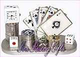 Poker Players Miniature Clock